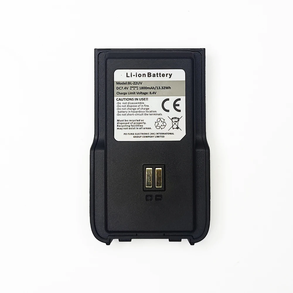 BAOFENG BL-22UV Type-C USB Battery 1800mAh 8.4V Extra Battery for UV-22 Type-C Walkie Talkie BF-UV22 UV-22L Two-Way Radios