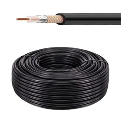 RG58 Extension Cable Flexible Low Loss Coaxial 4G Antenna Black Cable Impedance 50 Ohm RG58 RF Coax Pigtail Cable 1M 5M 10M 50M