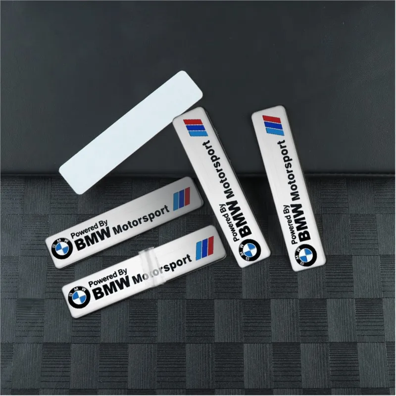 Car Styling 3D Aluminum Emblem Trunk Side Body Sticker Auto Accessories For BMW M Motorsport Performance M3 M5 M6 F01 F20 F10 X1