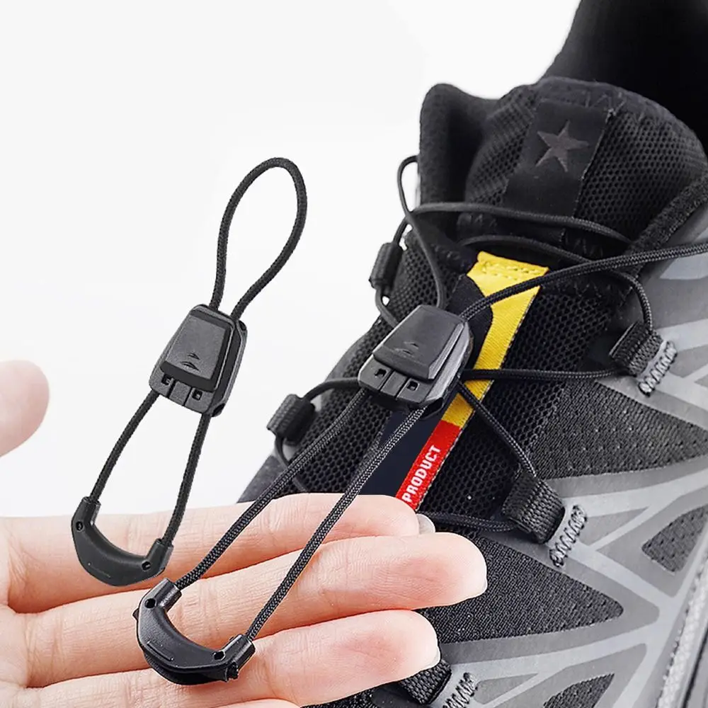 1Pair Fashion Without Ties Quick Lace Kit Round Tennis Creative Lazy Shoe Laces Shoe Strings for Salomon Shoe Accessories