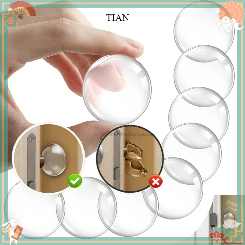 Silicone Pastille Sticker Transparent Bumper Pads Door Stopper Self Adhesive Mute Anti-Shock Protection Home Decoration Wall