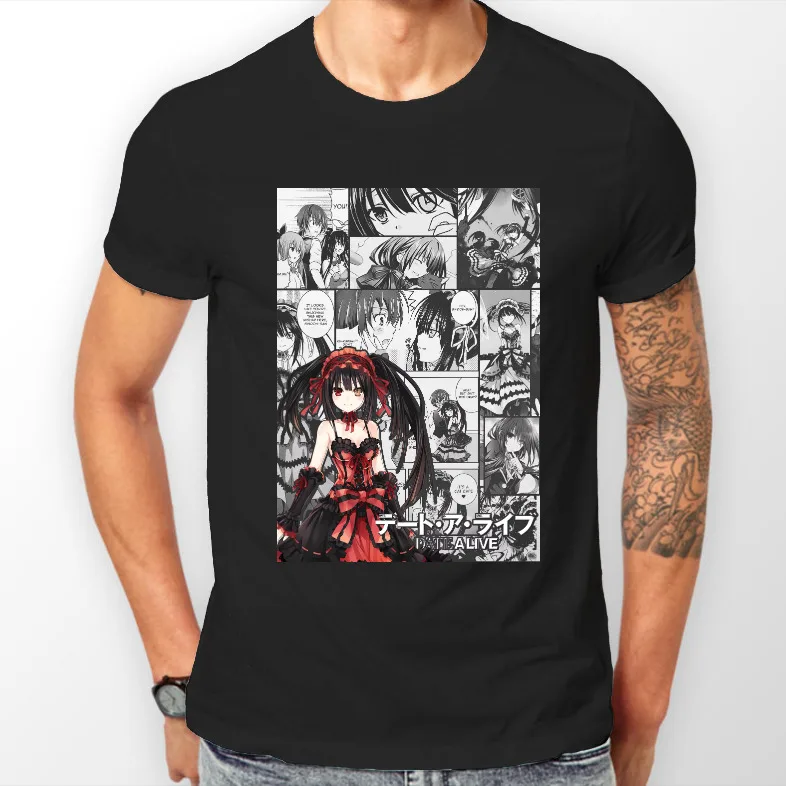 

Date A Live Kurumi Tokisaki Manga Strip Anime Tshirt T-Shirt Tee ALL SIZES