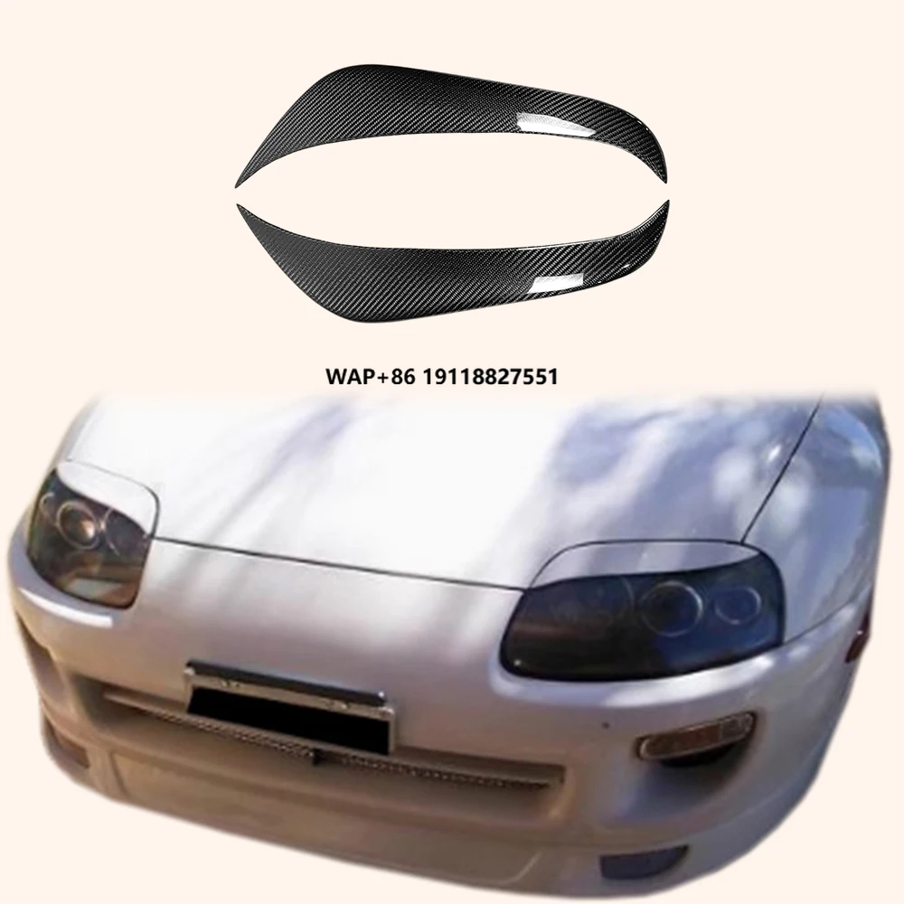 For 93-98 Supra MK4 JZA80 KZ Style Carbon Fiber Eyebrow Body Kit Pair 2pcs