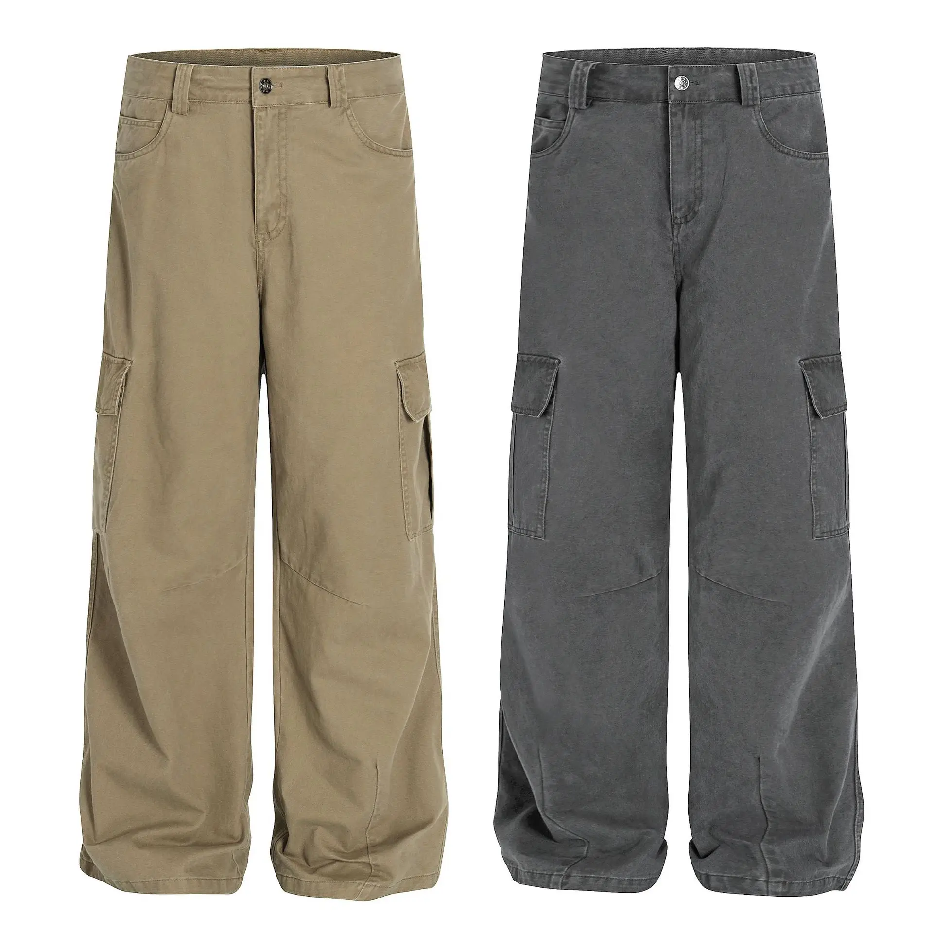 OR FL Barne Wind 100 Cotton Women Pants Street Trendy brand Cool and Cool Breeze Drooping Wide Leg Staraight Women's Casual Pant