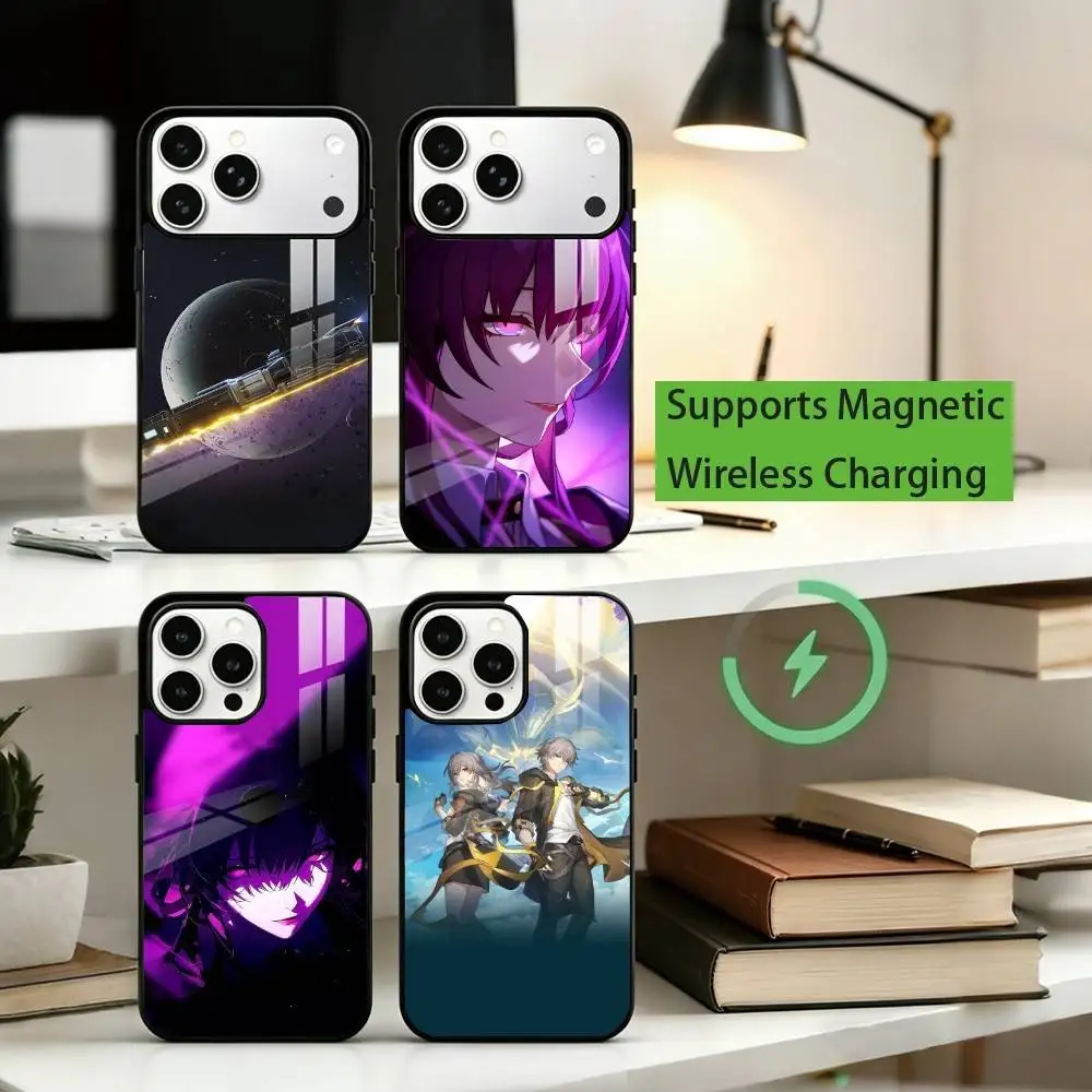 

G-Game H-Honkai Star Rail Phone Case For iPhone17,16,15,14,13,12,11 Plus,Pro Allows magnetic wireless charging