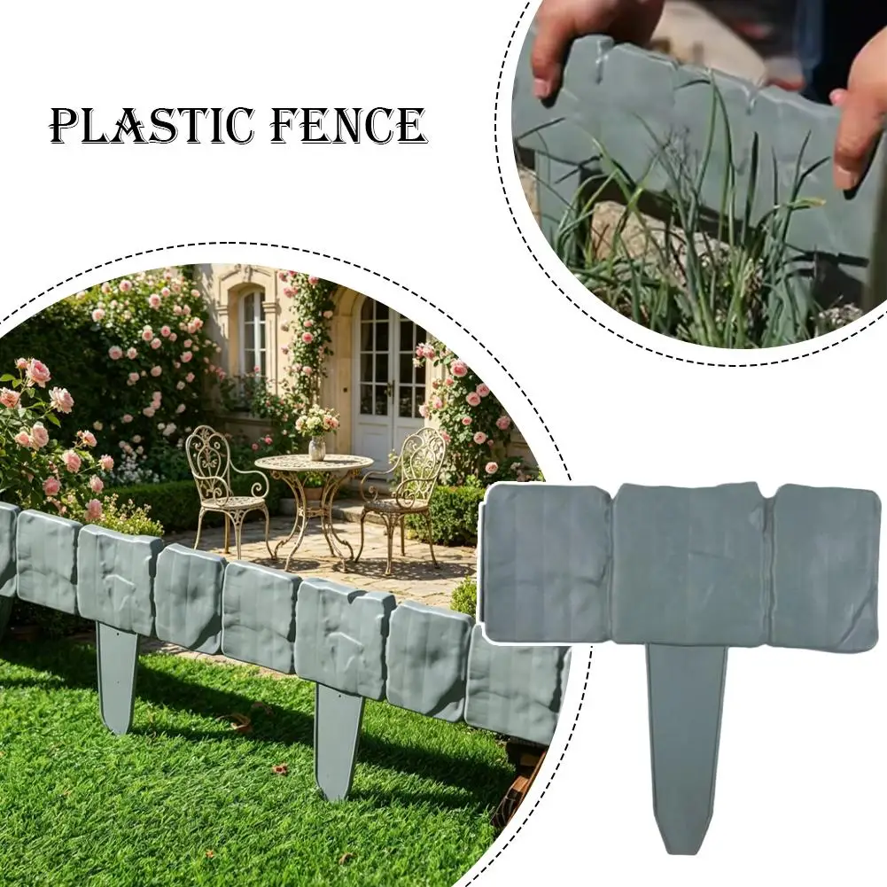 High Quality Courtyard Fence Christmas Festival Home Villa Outdoor Foldable Guardrail Simulation Courtyard Decoration Guardrail