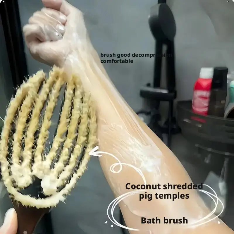 لينة منظف الجسم دش التقشير الدعك مقبض طويل فرشاة حمام مقشر الجلد مدلك تنظيف فرشاة اكسسوارات الحمام #5