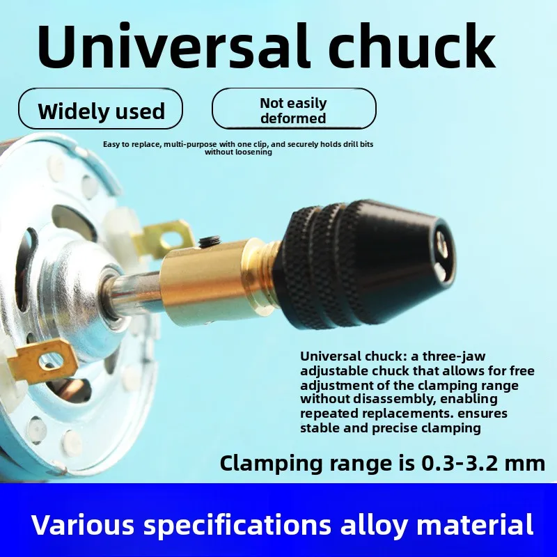 

Universal Mini Electronic Drill Chuck Drill Bit Collet Multifunction Micro Drill Fixture Clamp for Home DIY Craft Repair Tools