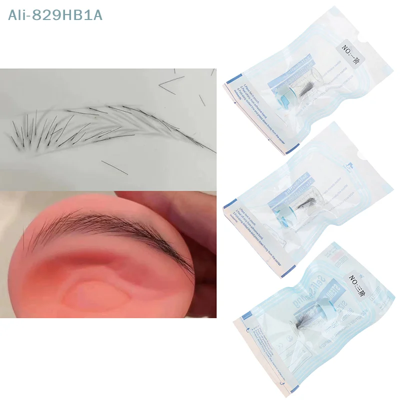 S/M/L Authentic Real Eyebrow AI Master Practice Native Cloned Eyebrow Hair Without Hair Follicles For Beginners Makeup Tool