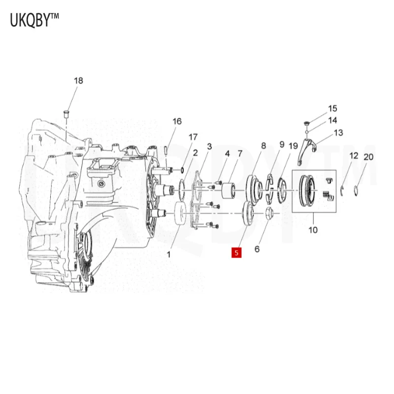 Suitable for 10-13 Ch ev ro le t Sa il 1.4 gearbox 5-speed synchronizer teeth 9071654