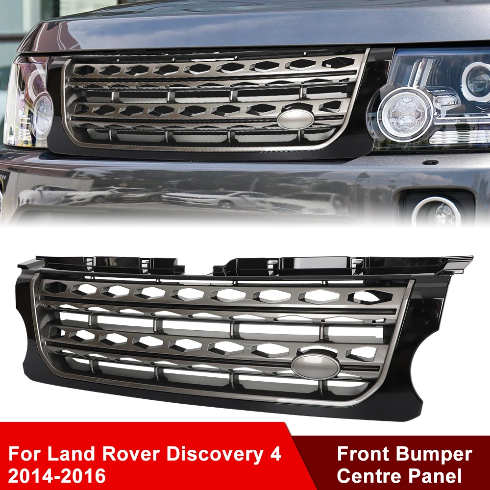 

Передняя решетка бампера для Land Rover Discovery 4 LR4 2014-2016 L319, бампер, Центральная панель, Стайлинг, Верхний гоночный гриль, автомобильные аксессуары