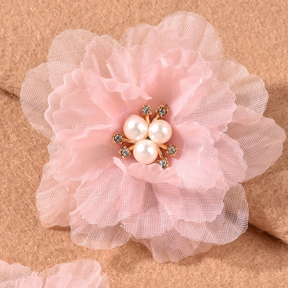 

3 Pcs Flower Hairpin Clips Girls Accessories Chiffon Grips Fancy Flowers Women Baby Hair Clip Barrette Hairstyles Decorative