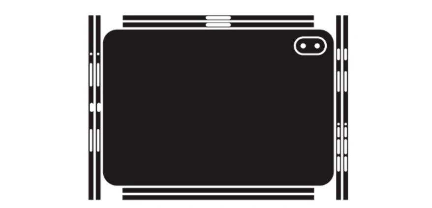 Pre-cut 1PCS Back+Side Skin Sticker Cover Film For 2026 OPPO Pad 5 Pro 13.2