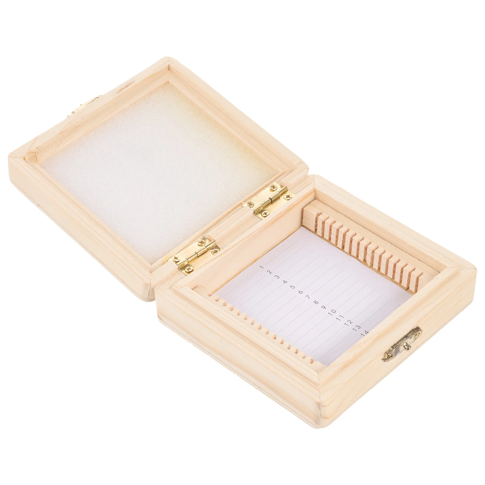Microscope Box Wooden Biological Specimen Storage Organizer Laboratory Slide Holder Reusable Slide Storage Case - Image 5