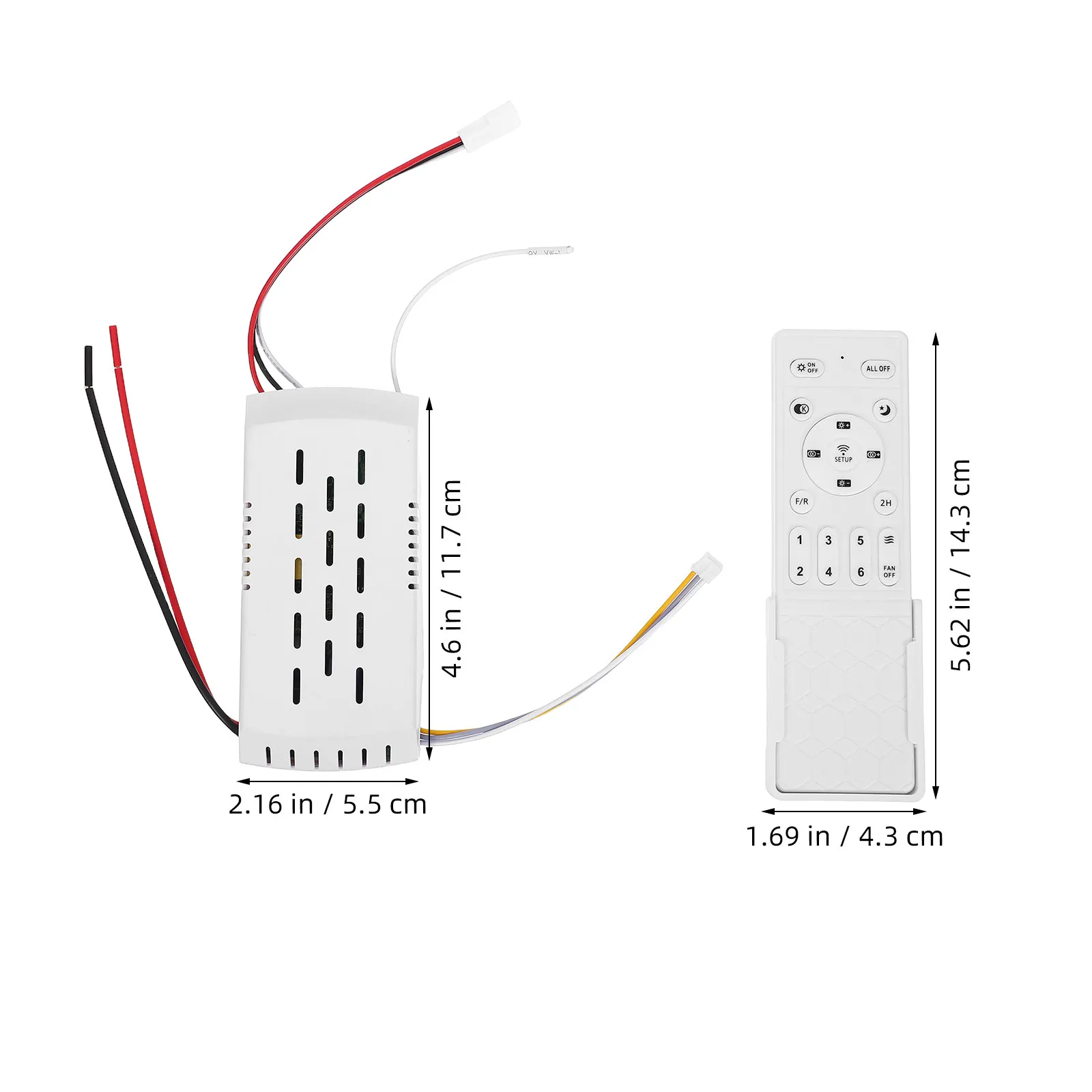 1Set Ceiling Fan Remote Dc Wireless Universal Remote Ceiling Fans Light Motor Controller With Speed Adjustable And Light Control