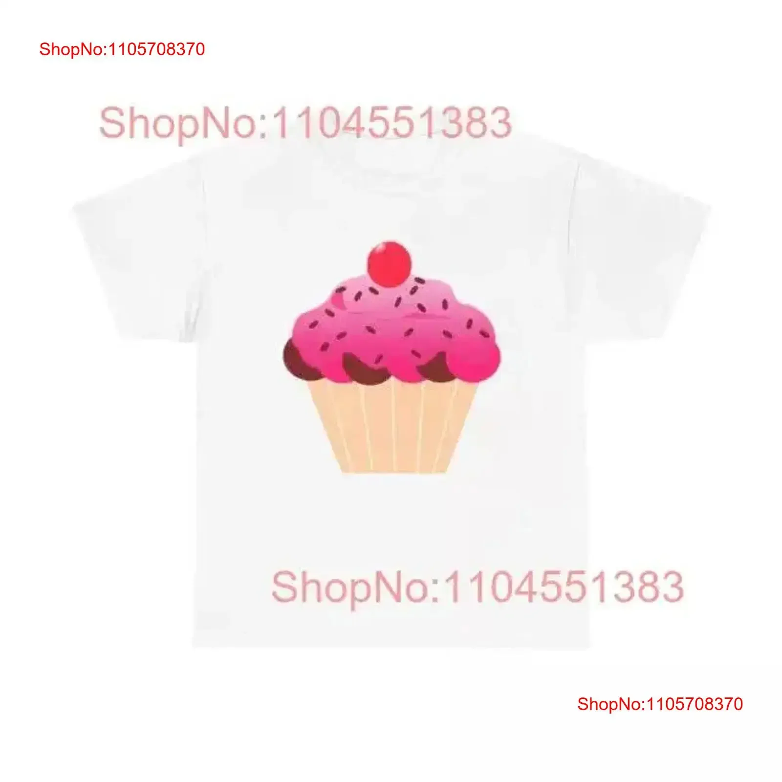 Cherry Topped Cupcake T Shirt dessert bakery sweet tooth pink cute delicious vintage Washed Stylish Breathable Soft homme