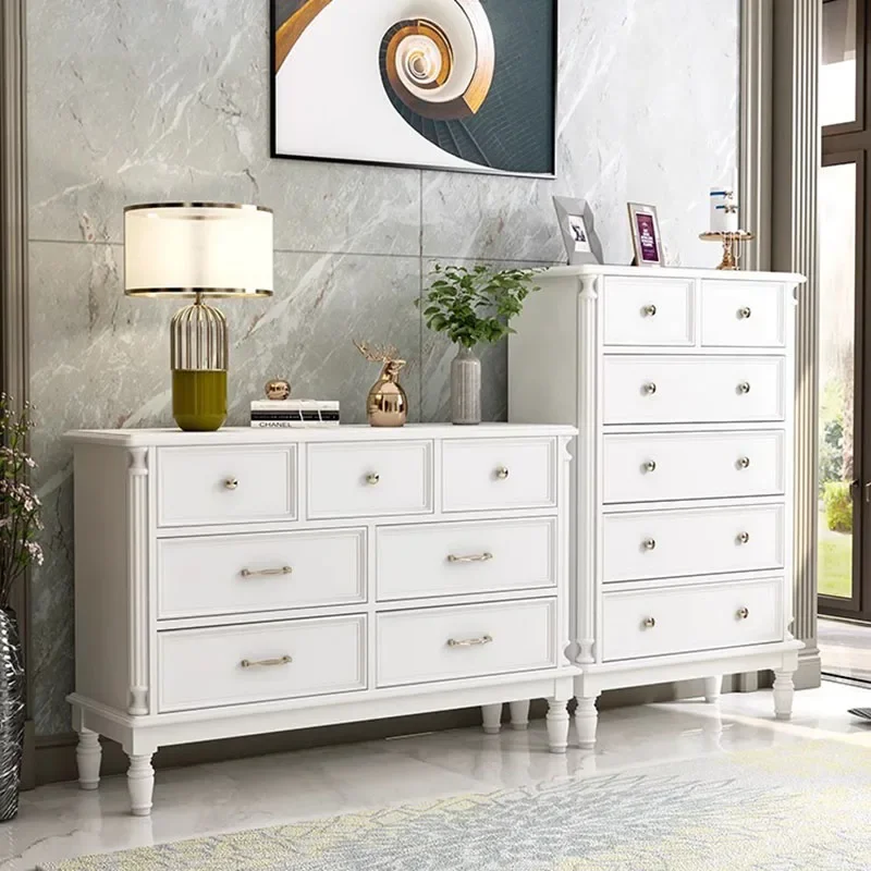 French Style Furniture Auxiliary Drawer Type Storage Box Open Cabinets Showcase Chest Of Drawers Multifunction Home Niche Store