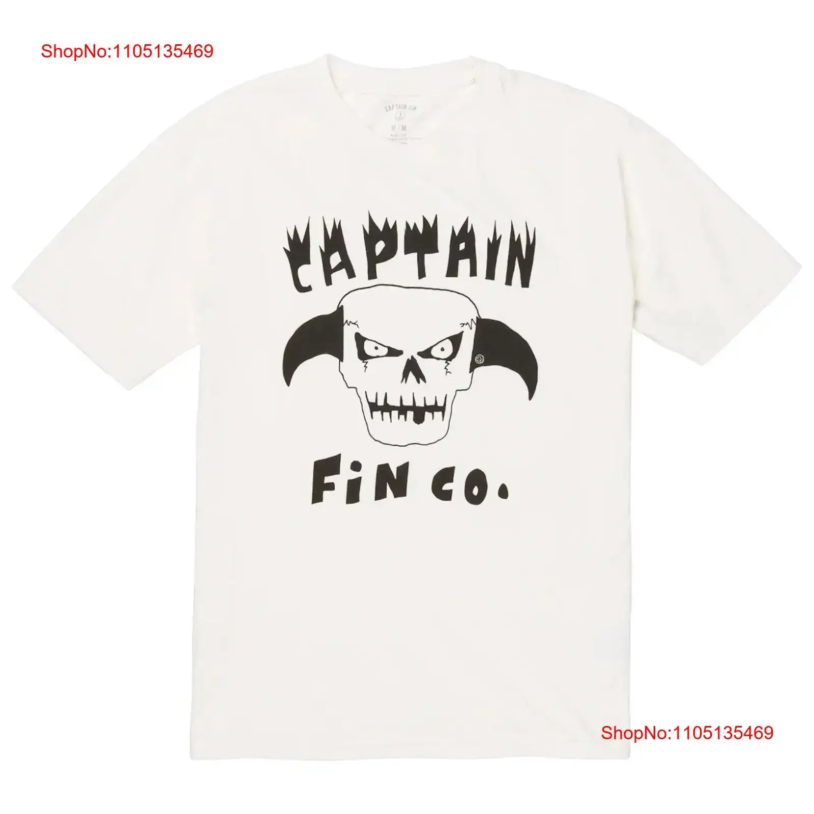 Camiseta Captain Fin para hombre, jersey de media manga con cuello redondo, Top de verano de algodón vintage lavado, transpirable, ropa de calle Unisex ligeramente
