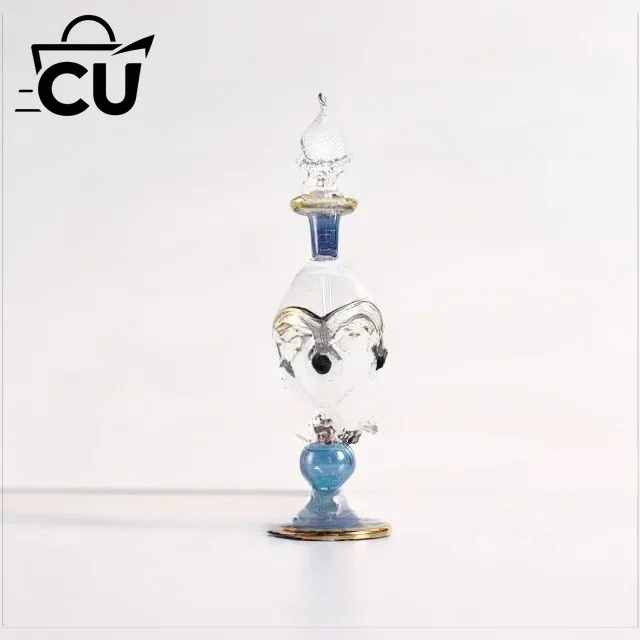 [Gift Box Packaging] Egyptian Characteristic Flavor Bottle 10cm Handicraft, Crystal Glass, Decoration