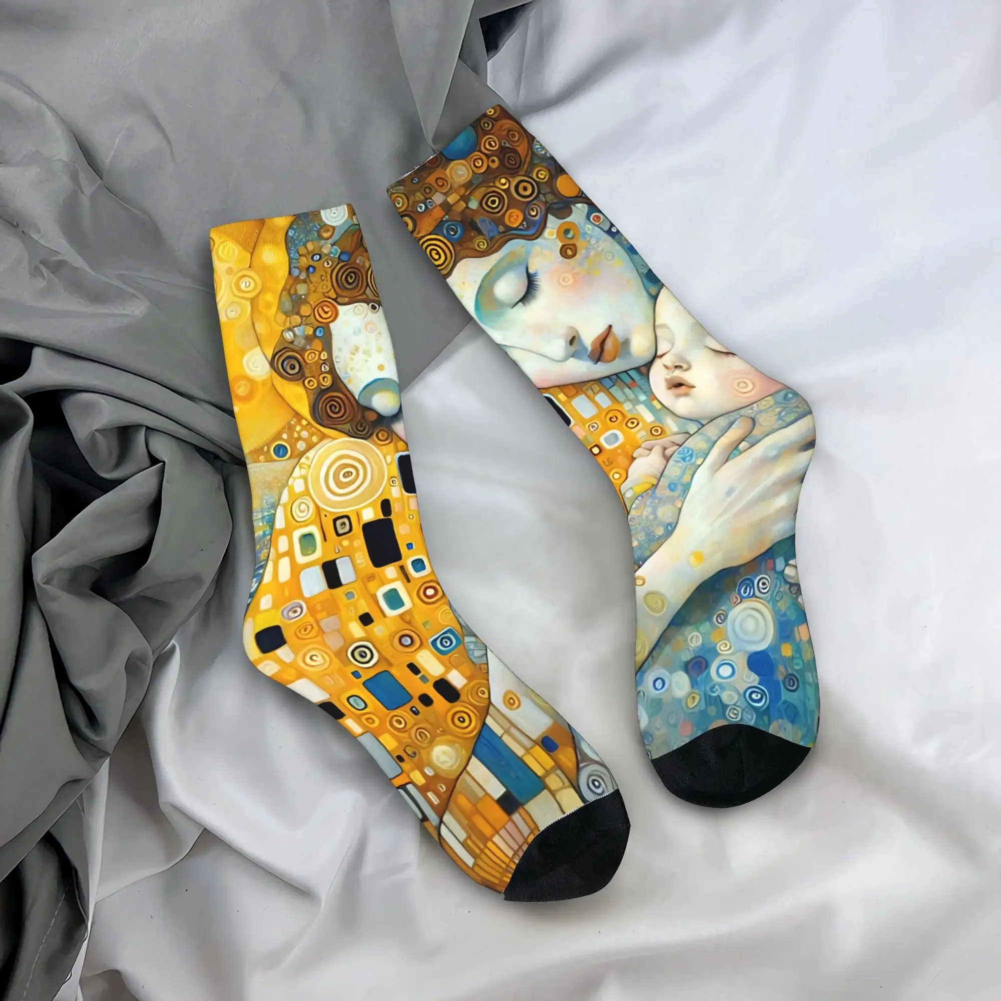 

Чулки для мамы Kimt, забавные носки, мужские мягкие носки, зимние уличные нескользящие носки с графическим рисунком, идея подарка