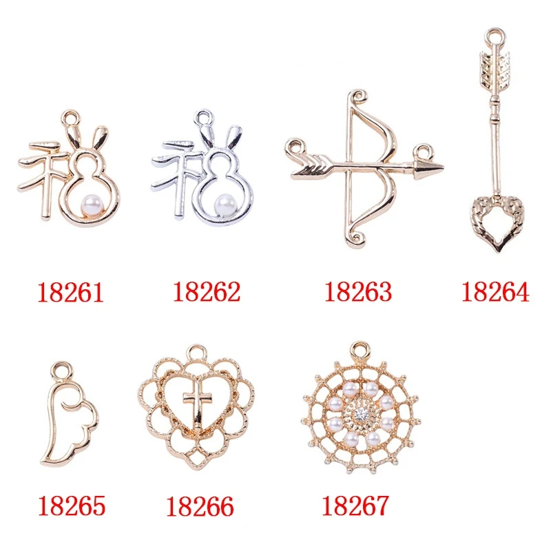 BoYuTe (10 Pieces/Lot) Cupid's Arrow Pendant Alloy Accessories Diy Jewelry Making Materials Wholesale