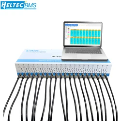 Heltecbms 20 Channel Battery Capacity Tester 10A Charge/Discharge Volatge equalizer/18650/21700 Lipo/Lifepo4 battery car repair