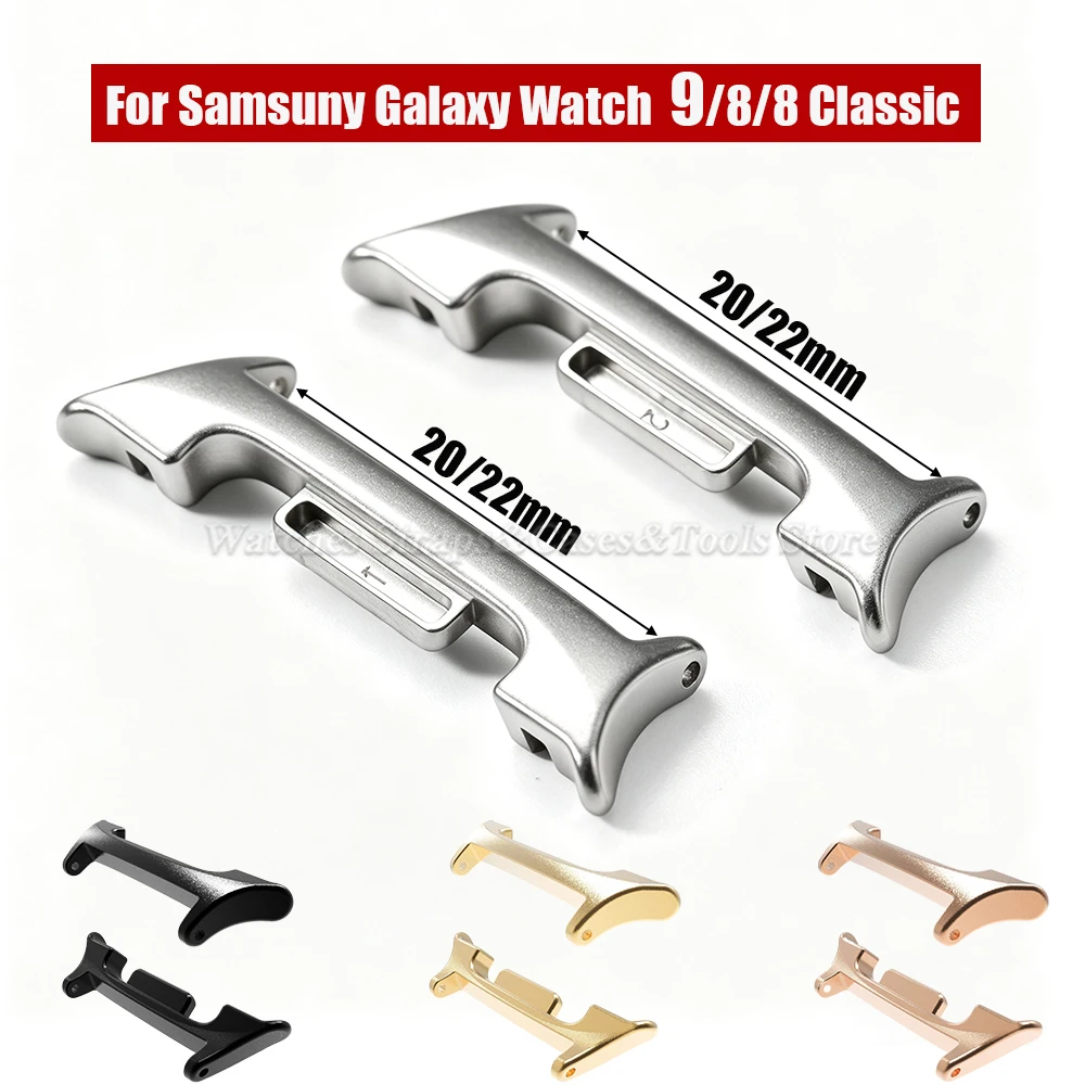 Metall-Edelstahl-Uhrenarmband-Adapter für Samsung Galaxy Watch 9/8/8 Classic 40mm 44mm 46mm Ersatz für 20mm 22mm Armband – Detail 1
