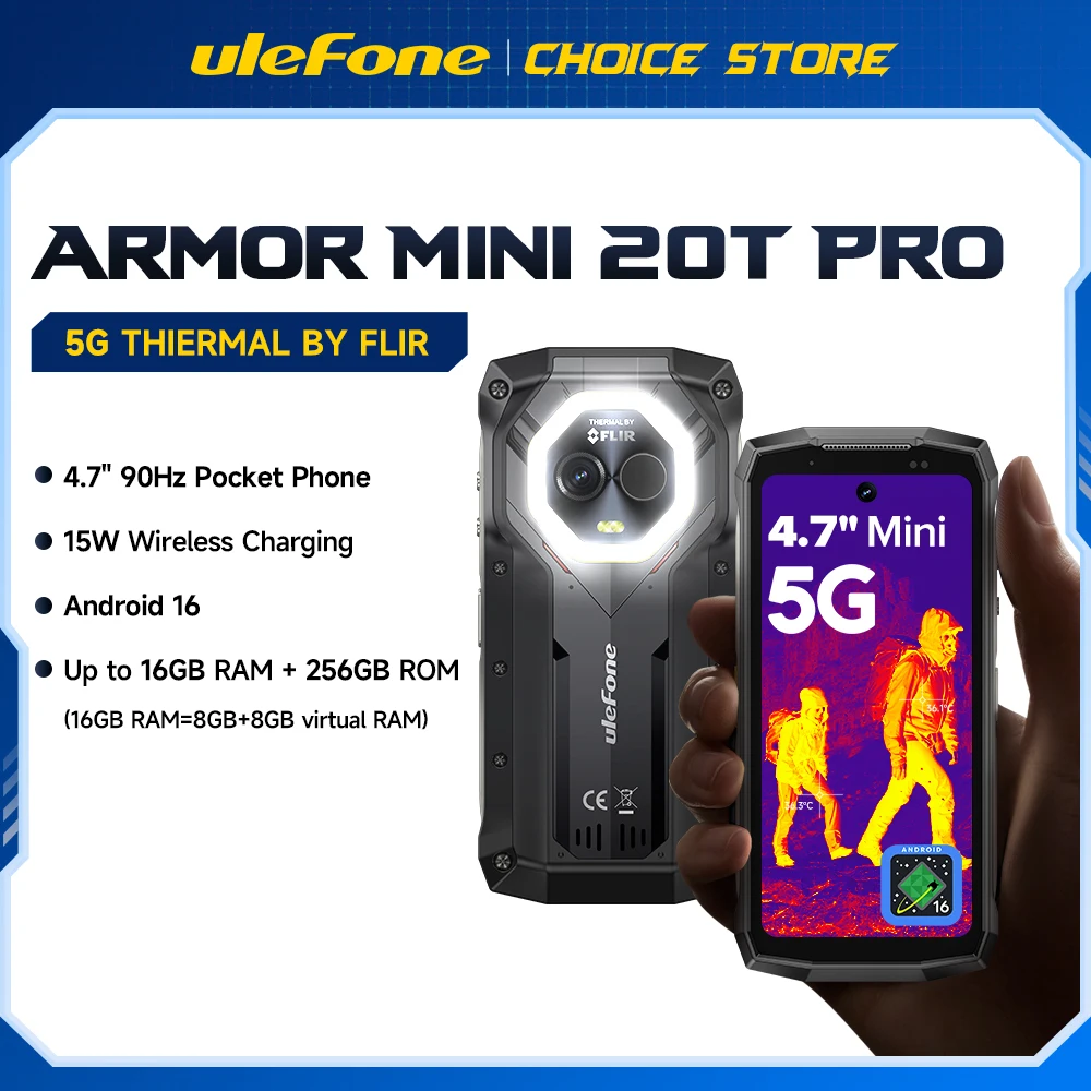 Ulefone Armor Mini 20T Pro 5G Thermal Imaging 4.7
