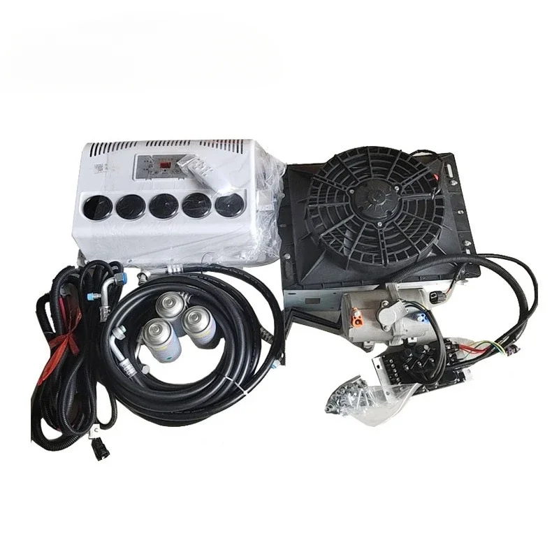 

Air conditioner set Hidden modified car air conditioner 12v24v cooling and heating scroll inverter compressor