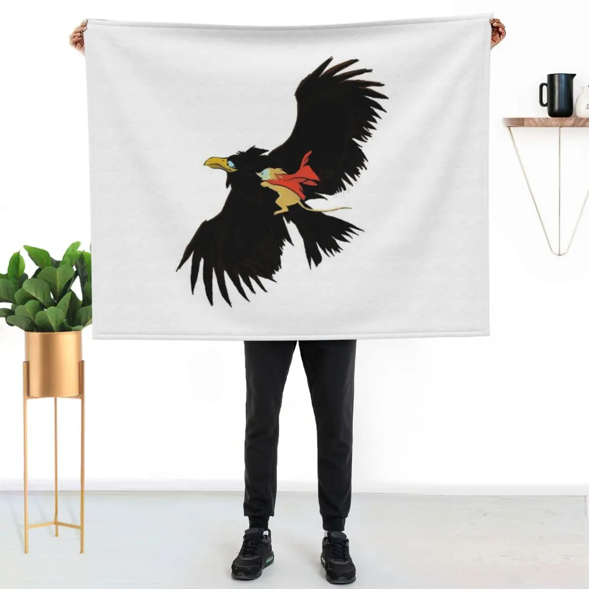 

The Secret of NIMH - Jeremy and Mrs Brisby Throw Blanket Ultra Plush Cozy Blanket for Napping Sleeping