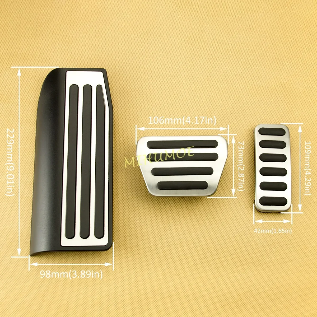 مجموعة غطاء دواسة فرامل الغاز الميت لمسند القدمين لسيارة رينج روفر سبورت لاند روفر ديسكفري 5 #2