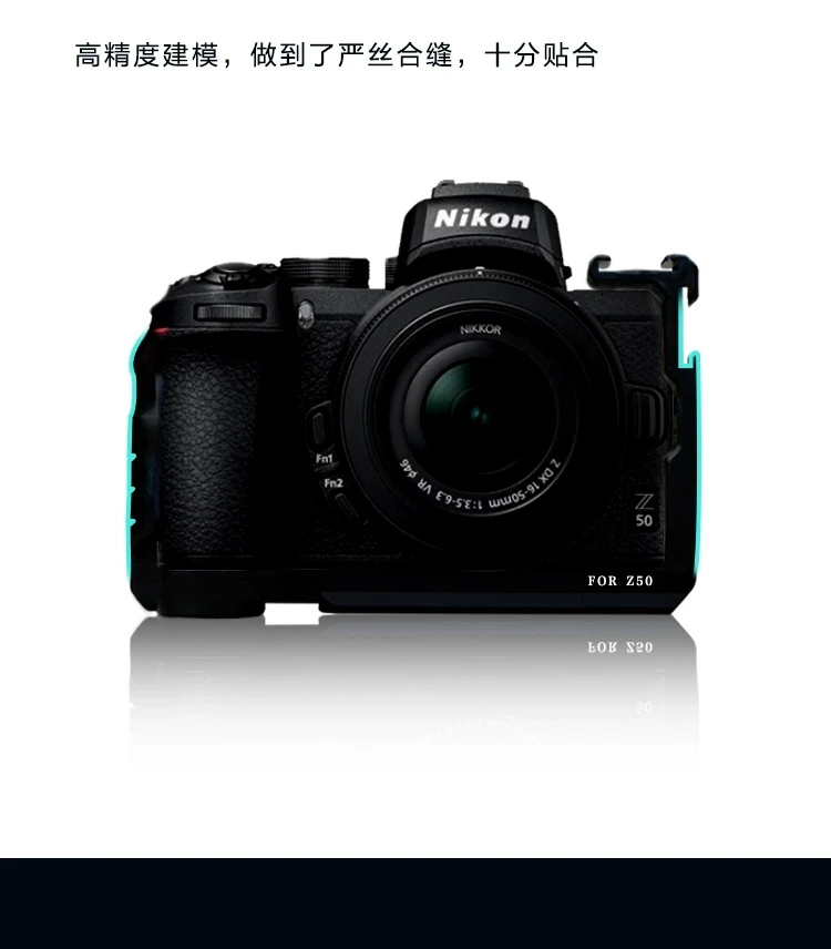 ที่จับกล้องแบบกรงวิดีโออะลูมิเนียมอัลลอยสำหรับกล้อง Nikon Z50 Z50กล้องติดฐานเสียบ1/4อุปกรณ์เสริม ARCA-Swiss RRS Kirk