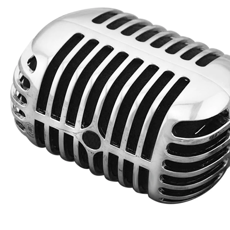 Imagem -04 - com Fio Vintage Clássico Microfone Dinâmico Movendo Bobina Deluxe Metal Vocal Estilo Antigo Ktv Mic de Boa Qualidade Profissional