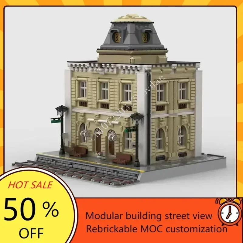 

5665PCS Train Station Hot City Selling MOC StreetView Model Architecture DIY Assembly Birthdayas Puzzle Toy Christmas Gift
