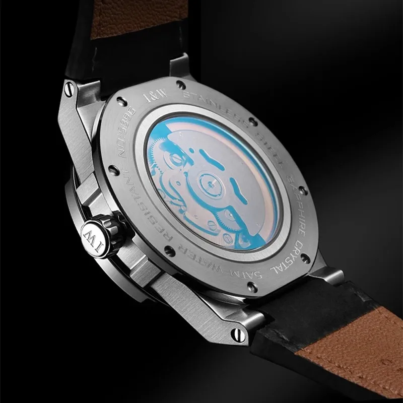 Imagem -03 - Relógio Masculino Carnaval Relógio Mecânico para Homens de Luxo Relógio de Pulso Automático 50m à Prova Impermeável Água Nh36 Relógio Esportivo Reloj Hombre