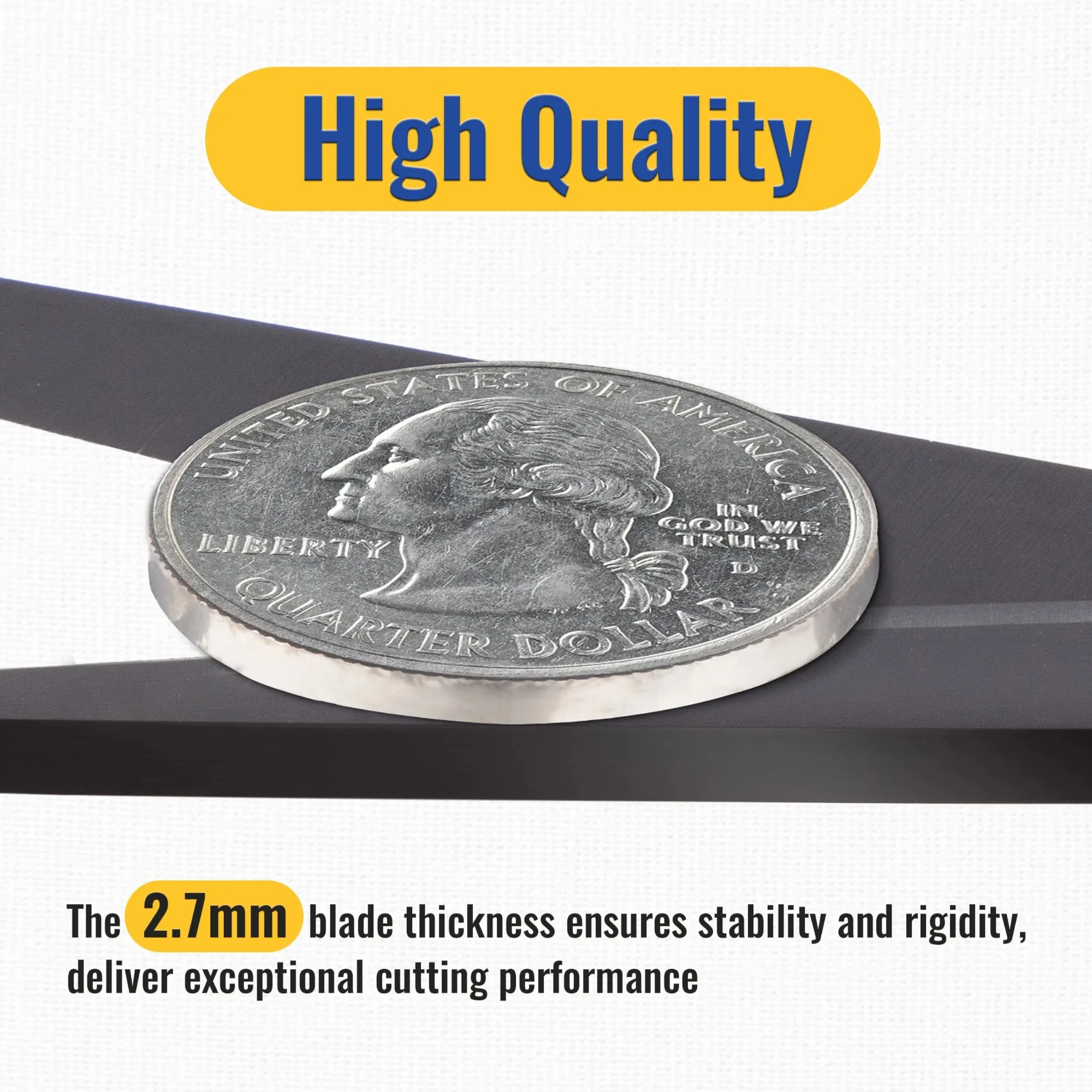 مقص قطع القماش مقاس 8.5 بوصة من داميتا، مقص أدوات مزورة ممتاز بطبقة من التيتانيوم الأسود، قطعتان من المقص الحرفي