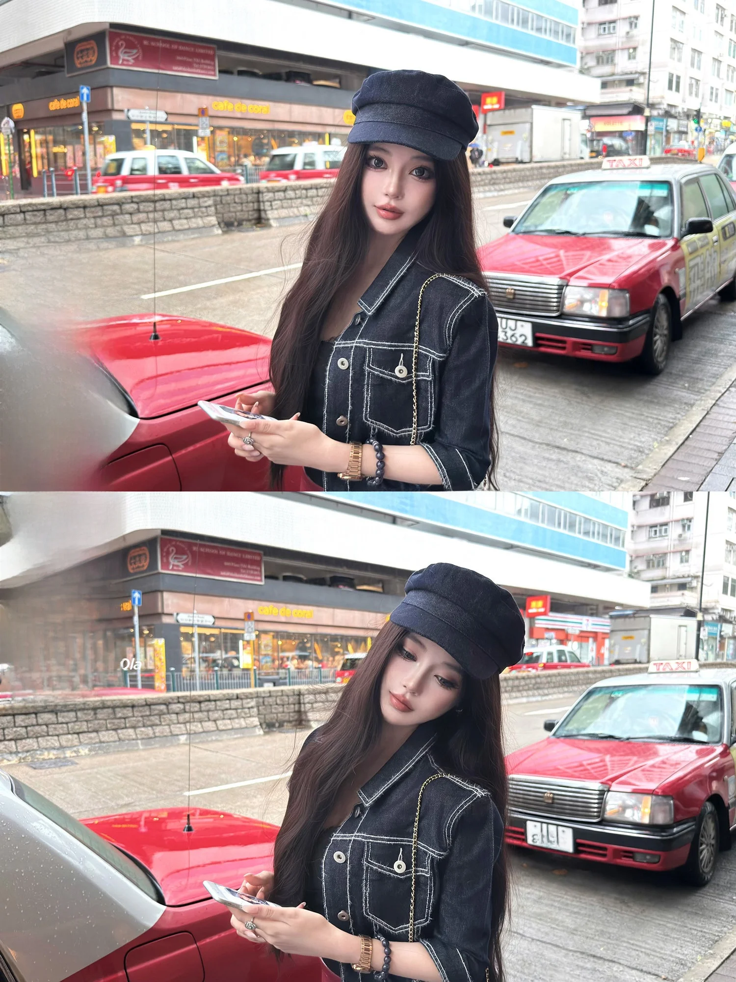 

Heavy-Weighted Hong Kong Sle Denim Jaet with Frayed s And Loose Fit for Women ort Outerwear Warm And Long Sve