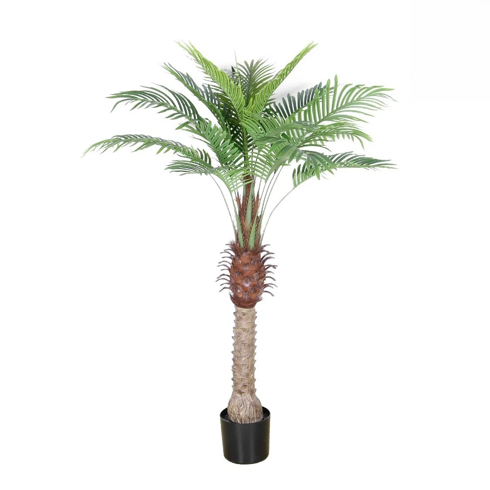 

Indoor large artificial coconut tree, artificial needle sunflower green plant potted plant
