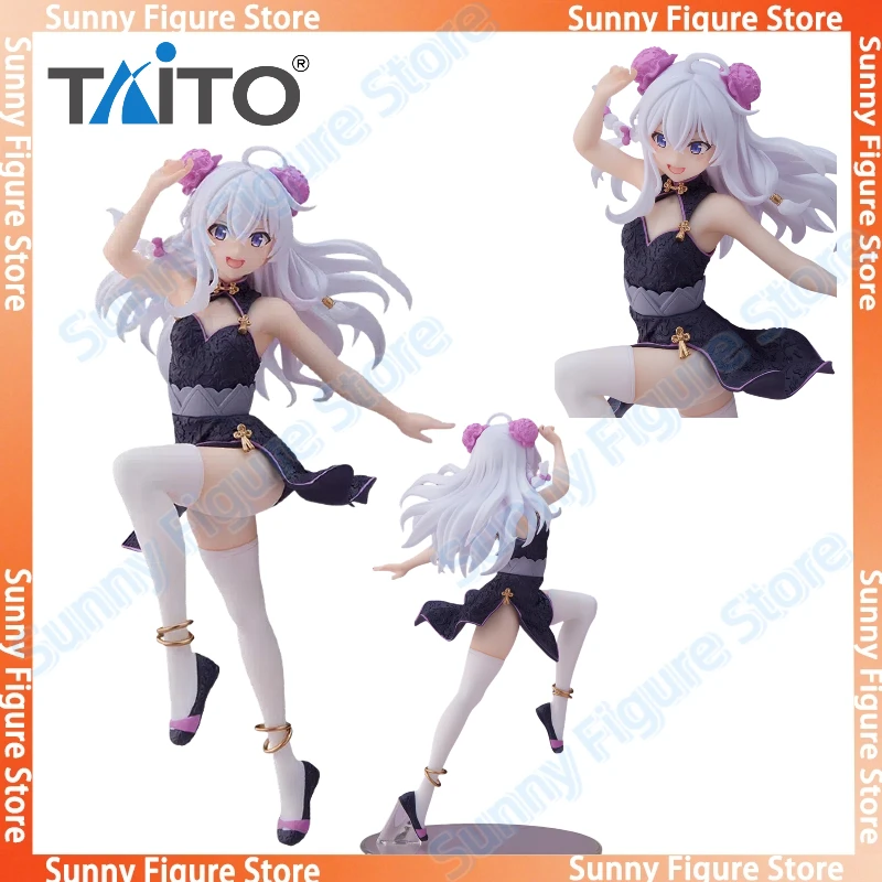 

In Stock TAITO Coreful Figure The Journey of Elaina Elaina Chinese Dress Ver Desktop Cute Doll Anime Figures Gift Toy Model PVC