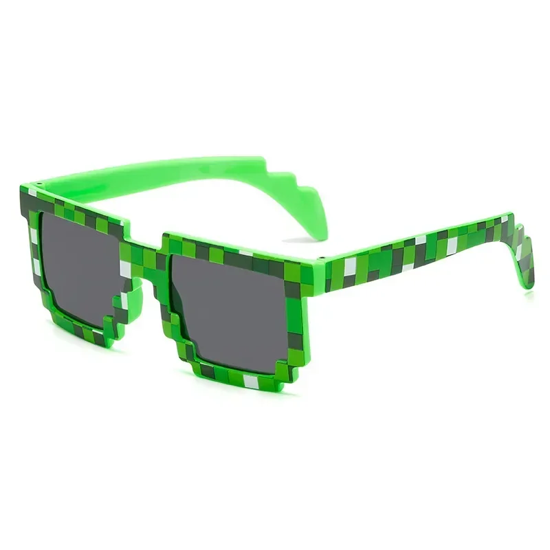 2024 New fashion Sun Glasses Hot Sale Sunglasses Creeper Glasses Novelty Mosaic Funny Goggles Boys Girls Pixel Eyewear