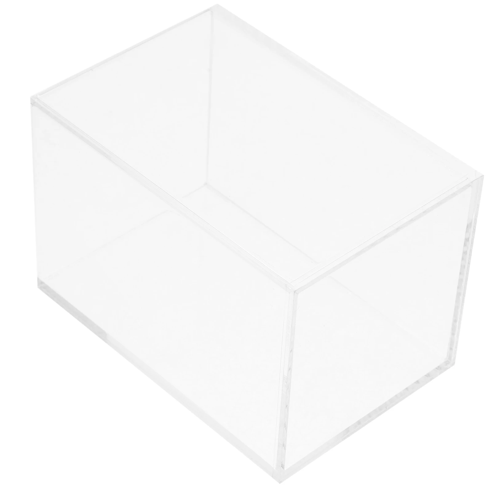 

2pcs Acrylic Desk Desk Pen Holder ganizer Storage .2x7.7x7.7cm Clear Vertical Pencil Cup Makeup Brush Holder