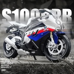 1:12 BMW S1000RR Alloy Die Cast Motorcycle Model Toy Vehicle Collection Sound and Light Off Road Autocycle Toys Car