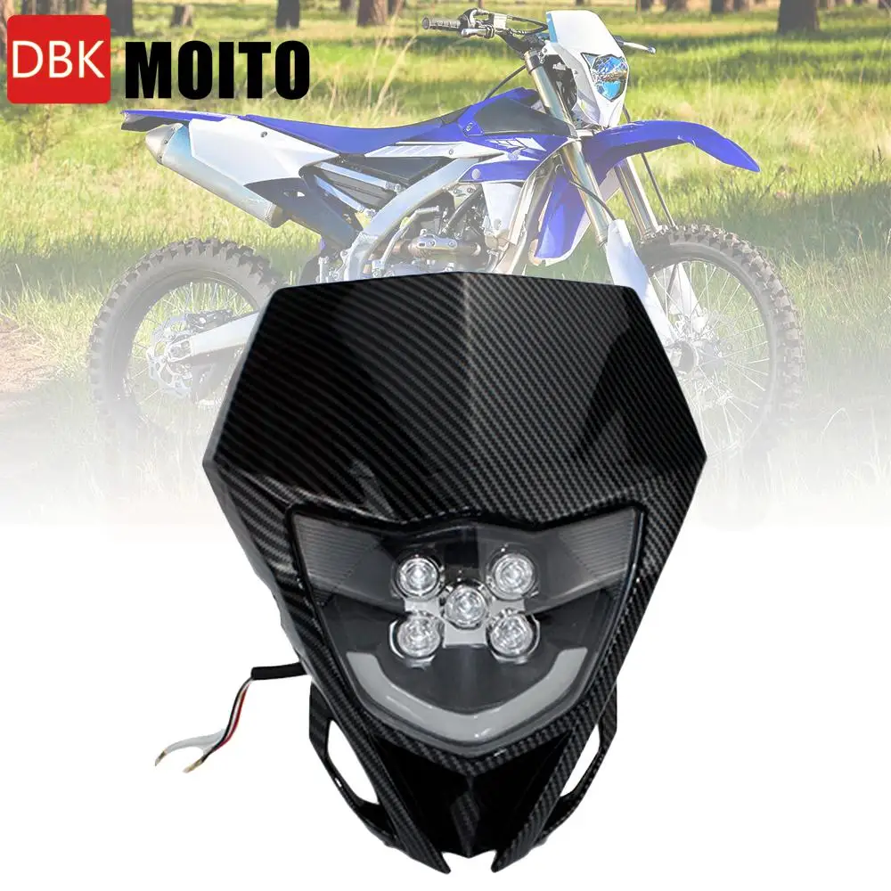 

Universal Dirt Bike Enduro LED Headlight Head Lamp Fairing For Yamaha TTR50E TTR90 TTR110E TTR125 TTR225 TTR230 WR250F WR450F