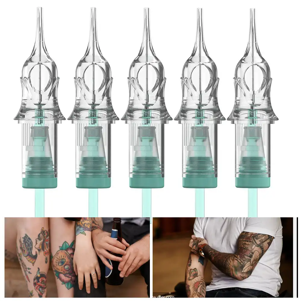 

20pcs RL Tattoo Cartridge Needles Disposable Sterile Membrane System Needles For Permanent Makeup Machine Grip Body Art Supplies