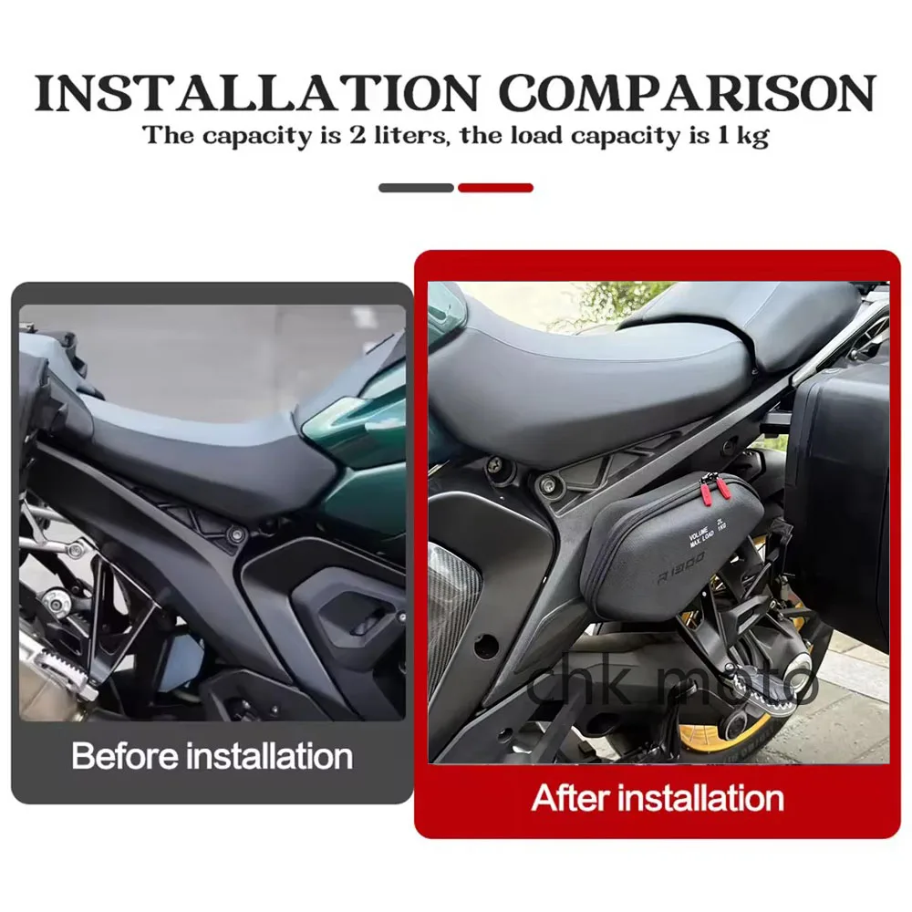 

New R1300GS Motorcycle Side Tools Bag Frame Bags Waterproof Storage Bag 2L For Baoma R 1300 GS GS1300 R1300 GS 2023 2024 2025