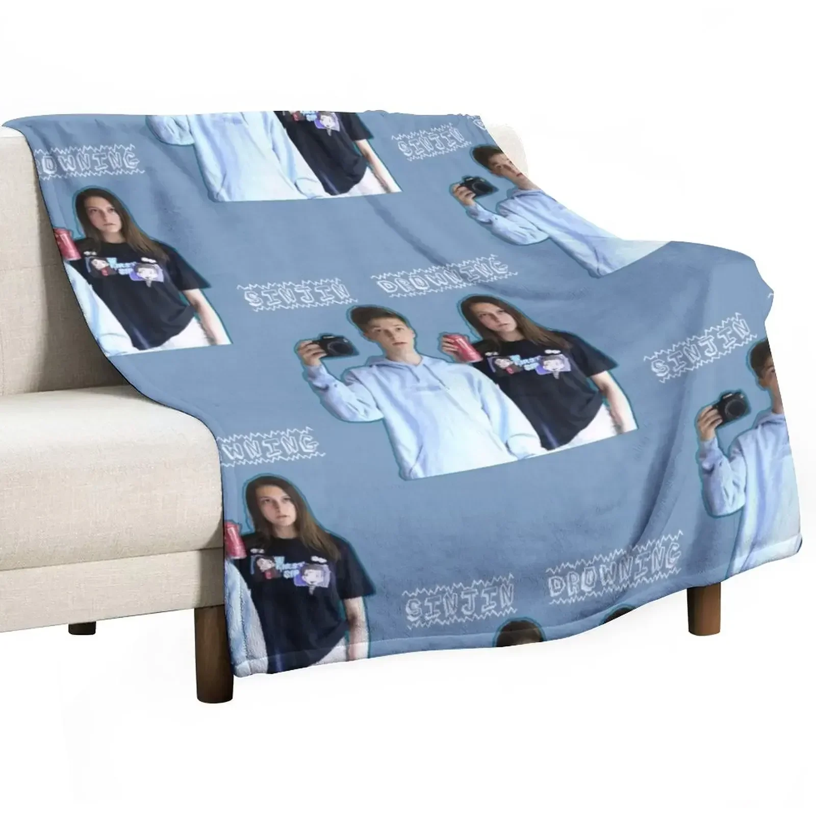 New Sinjin Drowning Throw Blanket blankets and throws Heavy Beautifuls blankets ands Blankets