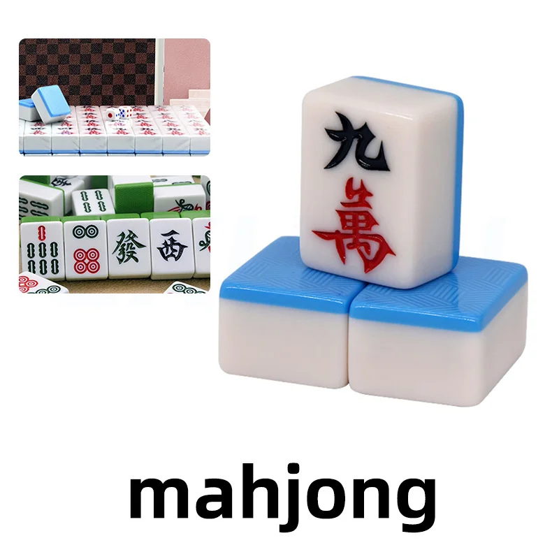 

High Quality Traveling Mahjong set Mahjong Games Home Games mahjong tiles Chinese Funny Family Table Board Game