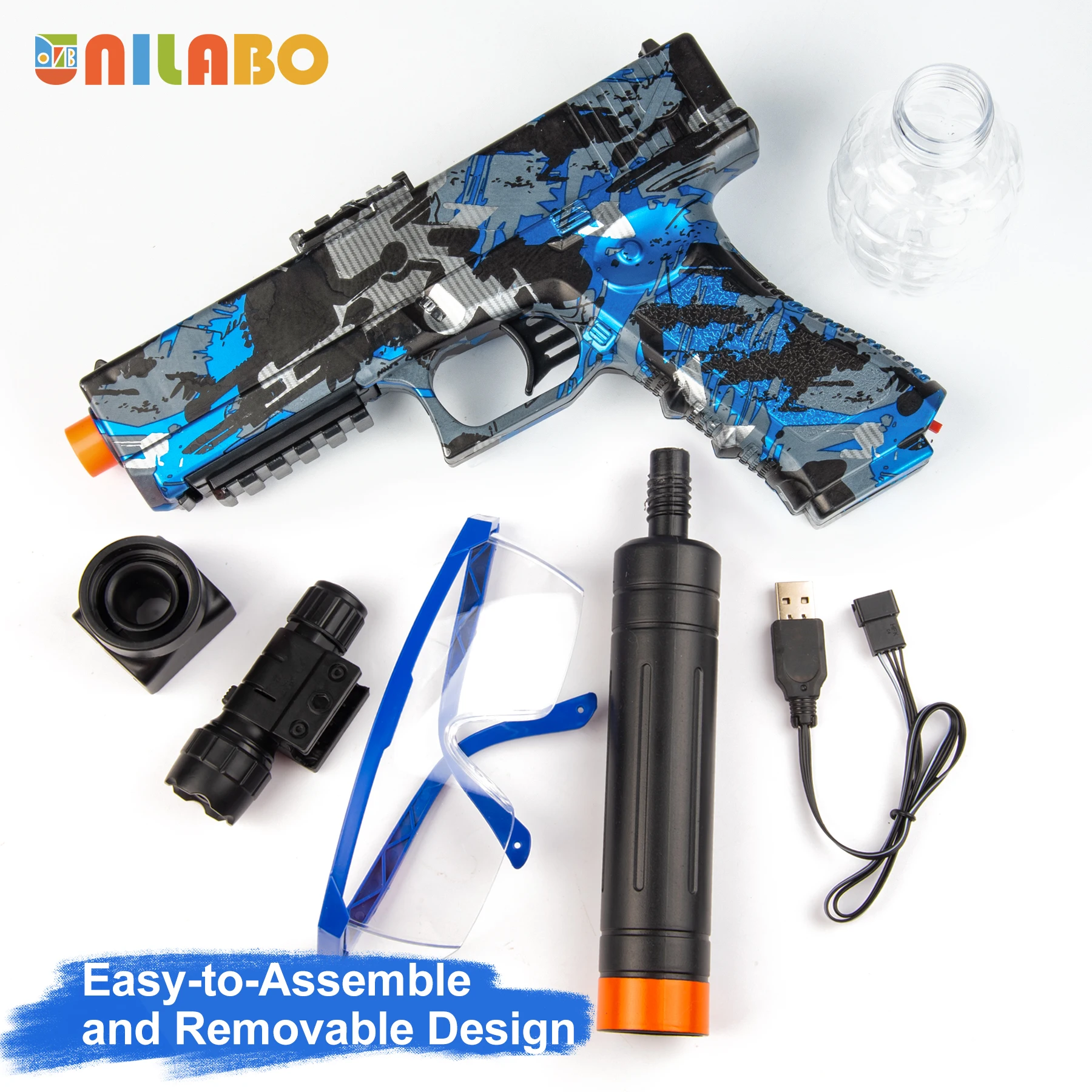 2025年新型電動ブラスターガンおもちゃ、高精度射撃、パーティーゲーム - ハロウィン、感謝祭、クリスマスギフト（弾丸なし）