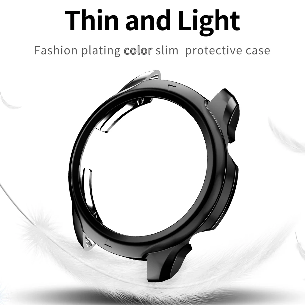 Protective Bumper for Ticwatch Pro 3 Watch Case Pro3 Cover Soft TPU Shell Slim Men/Women Lightweight Frame Accessories