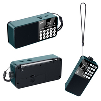 Mini Portable Radio Bluetooth-Compatible Wireless MP3 Radio LED Digital Display Digital FM Radio for Emergency Hurricane
